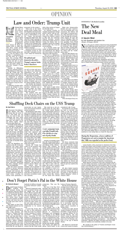 opinion - Wall Street Journal