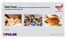 Fast Food: Quantitative survey and qualitative