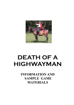 sample of Death of a Highwayman