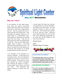 May 2017 - Spiritual Light Center: Home