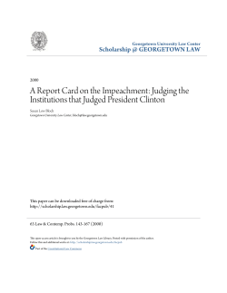 A Report Card on the Impeachment