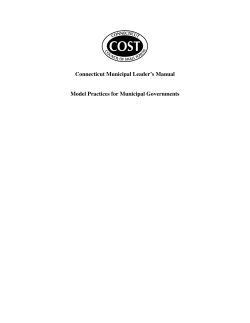 Model Practices for Municipal Governments