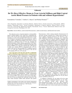 Do We Have Effective Means to Treat Arterial Stiffness and High
