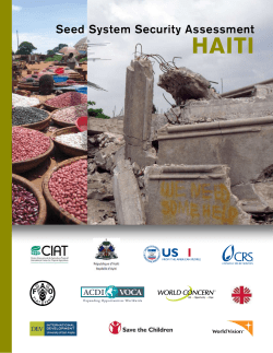 Seed System Security Assessment - Haiti