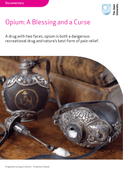 Opium: A Blessing and a Curse