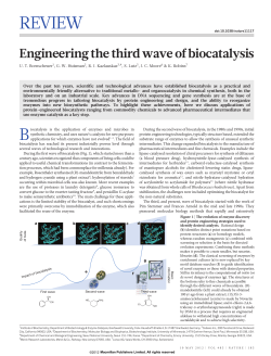 Engineering the third wave of biocatalysis
