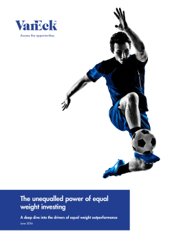 The unequalled power of equal weight investing