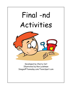 Final -nd Activities