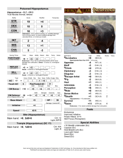 Poisoned Hippopotamus