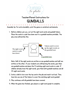 Gumball-Egg Flip Site Words