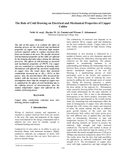 The Role of Cold Drawing on Electrical and Mechanical Properties