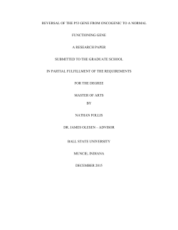 reversal of the p53 gene from oncogenic to a normal functioning
