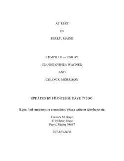 AT REST - Town of Perry