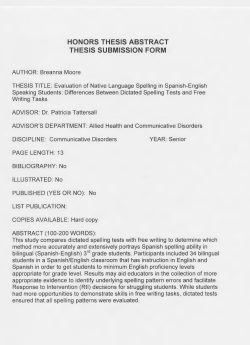 honors thesis abstract thesis submission form