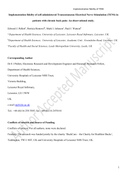 TENS - Leeds Beckett Repository