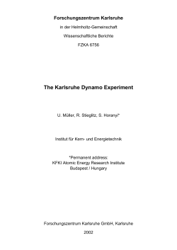 The Karlsruhe Dynamo Experiment