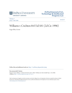 Williams v. Crichton 84 F.3d 581 (2d Cir. 1996)