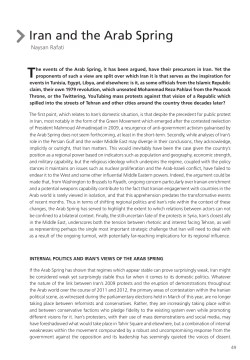 Iran and the Arab Spring