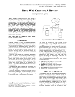 Deep Web Crawler: A Review - International Journal of Innovative