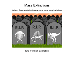 Mass Extinctions - Prescott Astronomy Club