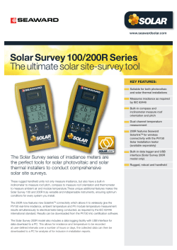 Solar Survey 100/200R Datasheet