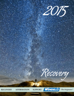 Recovery - Wendell`s Inc