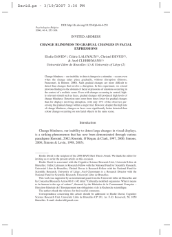 INVITED ADDRESS CHANGE BLINDNESS TO GRADUAL