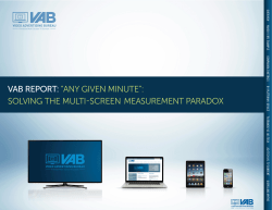 Any Given Minute - Video Advertising Bureau