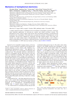 Mechanics of hemispherical electronics
