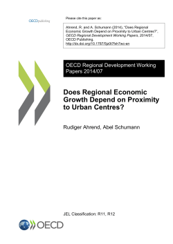 Does Regional Economic Growth Depend on