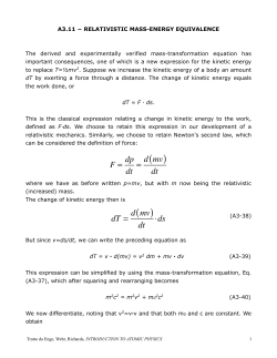 FM - Enge-Relativistic mass-energy equivalence - IIS Severi