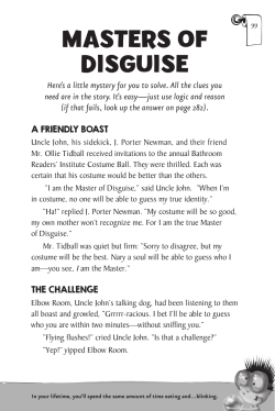 masters of disguise - Uncle John`s Bathroom Reader