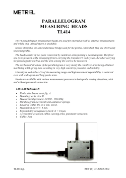 PARALLELOGRAM MEASURING HEADS TL414