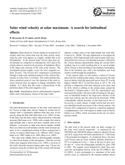 Solar wind velocity at solar maximum: A search for latitudinal effects