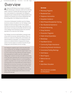 Teen Challenge Brochure - Starfish Project