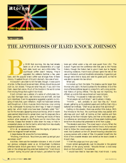 The Apotheosis of Hard Knock Johnson