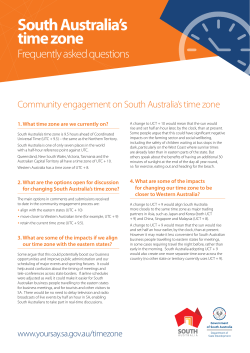 South Australia`s time zone