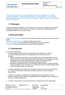 Environmental Policy
