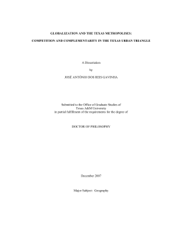 GLOBALIZATION AND THE TEXAS