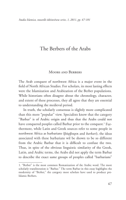 The Berbers of the Arabs