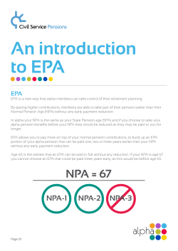 EPA - Civil Service Pensions