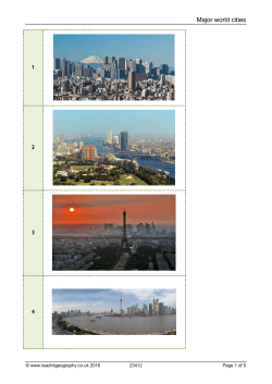 Major world cities - Teachit Geography