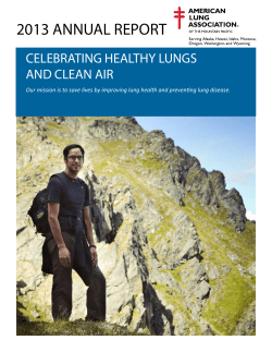2013 annual report - American Lung Association