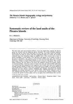 Systematic review of the land snails of the Pitcairn Islands
