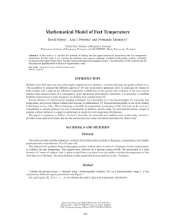 Mathematical Model of Feet Temperature