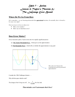 Unit 7 &ndash; Series - Manasquan Public Schools