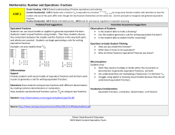 Mathematics: Number and Operations- Fractions 4.NF.1