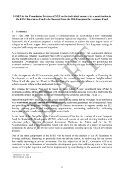 Action Fiche for [beneficiary country/region/Theme] ("Annex" when