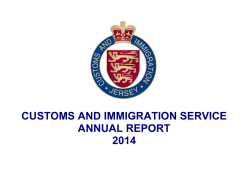 customs and immigration service annual report 2014