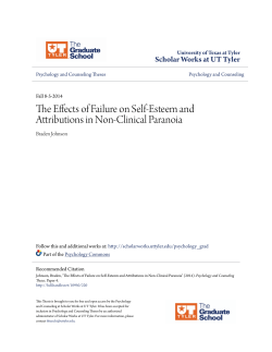 The Effects of Failure on Self-Esteem and Attributions in Non